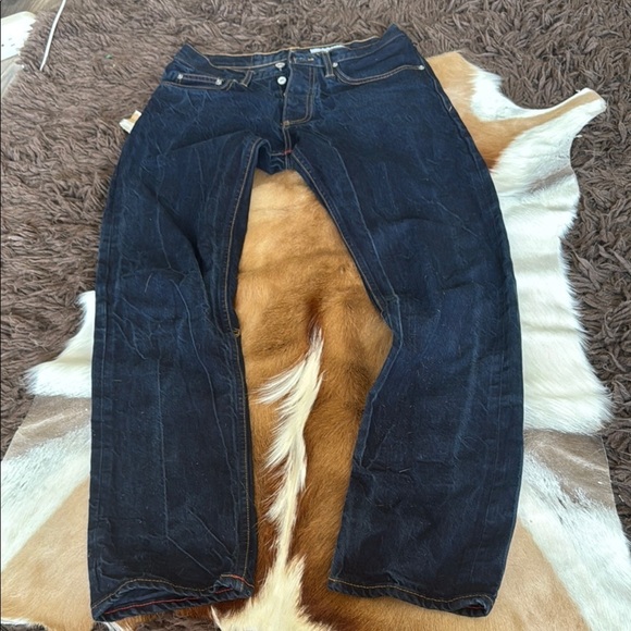 Gustin California Slim Selvedge Button FlyDenim Jeans Straight slim fit size 33